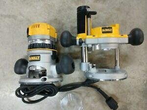 DeWalt 2 1/4 HP Fixed Base &amp; Plunge Router Combo Kit Model# DW618PKB