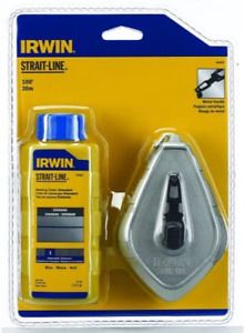 IRWIN STRAIT-LINE Chalk Line, Classic Reel, Blue, 100 ft. (1932880)