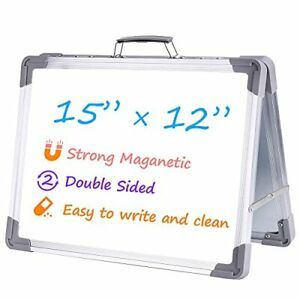 White Board School Supplies Dry Erase Boards,Foldable Double Sided on