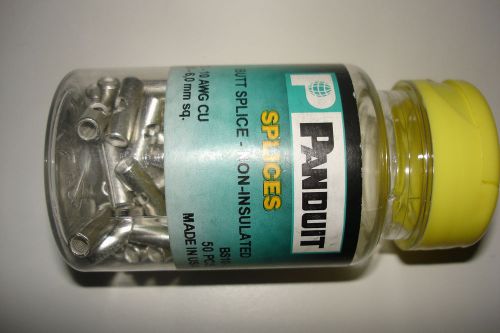 PANDUIT BS10-L BUTT SPLICE PRESSURE TERMINAL NON-INSULATED 50 PCS NEW