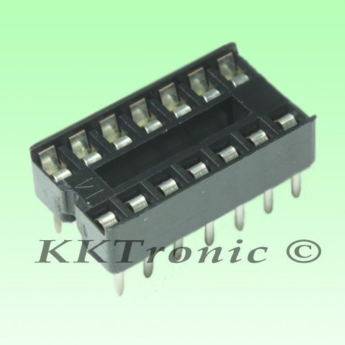 20 pcs. 14 pin dip ic socket solder type 2.54mm dip-14 for sale