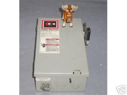 Cutler-Hammer Safety Switch 30 Amp 240 VAC DG321NGB