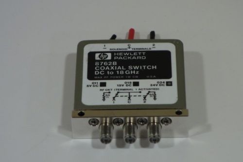 HP 8762B Coaxial Switch Option 024 DC - 18 GHz DC 24V DC Agilent