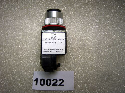 (10022) allen bradley 800mr-b2 push button black for sale