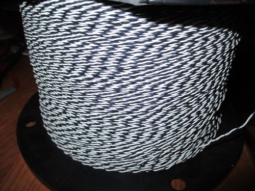 TYPE &#034;E&#034; TEFLON Twisted-Pair Blk-Wht 26 awg. 19/38 strd. 3600ft.+