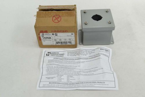 HAMMOND 1435A PUSHBUTTON WALL-MOUNT STEEL 3-1/2X3-1/4X2-3/4 IN ENCLOSURE B352803