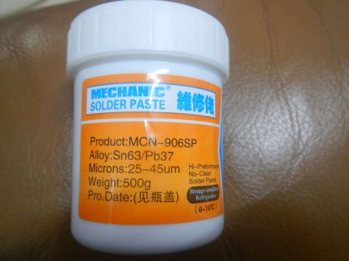 500g MECHANIC MCN-300 SOLDER PASTE 500g Sn63/Pb37 25-45um,500g