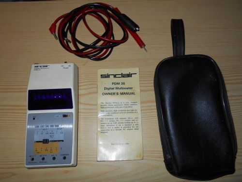 SINCLAIR Digital Multimeter PDM 35..+ A  BONUS ITEM !! L@@K !! L@@K!!