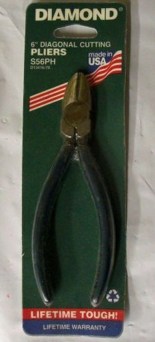 Diamond 6&#034; Diagonal Cutting Pliers USA Vtg S56PH NOS Side Cutter Wire