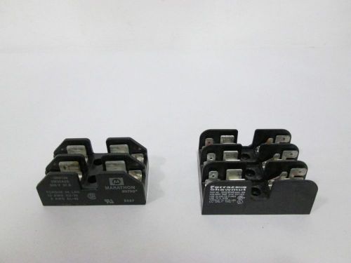 Lot 2 marathon assorted 6m30a2s 30323rab ferraz shawmut fuse holder d300218 for sale