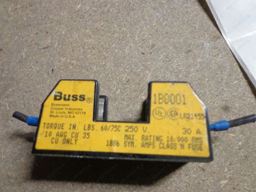 Lot of 14 Buss 1B0001 Fuse Holders 250V 30A 10 AWG CU 35 CU Only Fuseholder