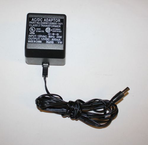 genuine REPLACEMENT D48W120800-14/1 CLASS 2 TRANSFORMER 12V 800mA