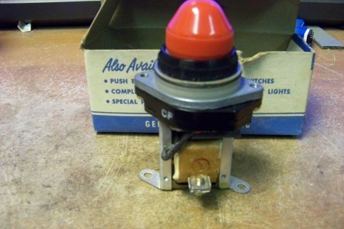 Nos ge cr2940ue212b4 indicator light oiltight red cap 460v 50/60 hz for sale