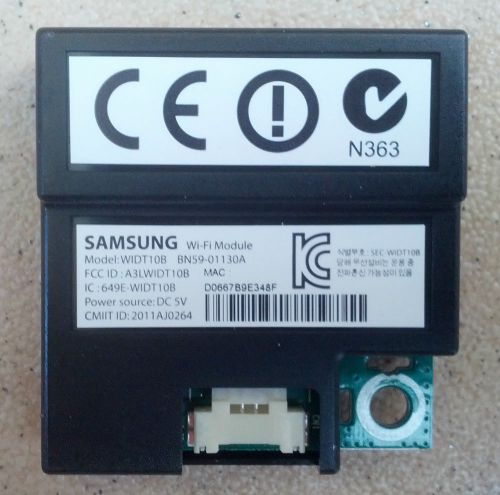 SAMSUNG UA55D7000 WIFI MODULE PN BN59-01130A WIBT10T