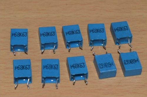 0.68uF 63V MKP Epcos Metallized Polypropylene Capacitors p: 5mm. Price for 10