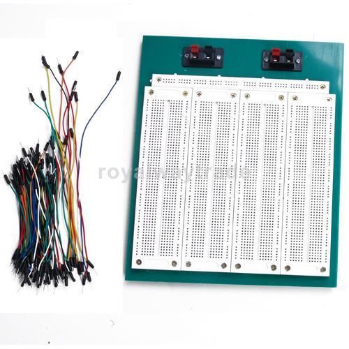 2860 tiepoint solderless breadboard + 65pcs jumpwires for sale