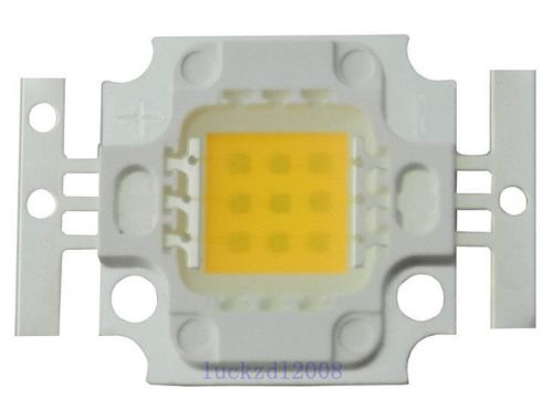 10pcs 10W Warm White 3000-3500K High brightness Save Power Led 45mil Chips F