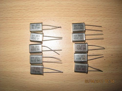 10 X 30.355 MHz 30.355MHz Crystal Oscillator HC-49U NEW KDS Japan