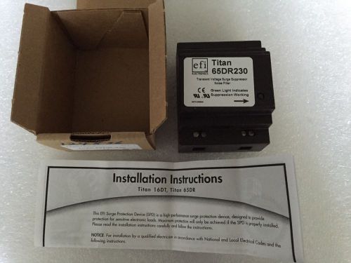 EFI Electronic Titan 65DR-230 Din Rail Surge Protection Device NEW