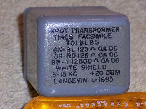 Og5533- times facsimile 125/125 ohm to 12500 ohm .3-15k  audio input transformer for sale