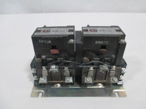 CUTLER HAMMER A10CN0 C10CN3 SIZE 1 REVERSING AC 120V-AC 10HP CONTACTOR D204714