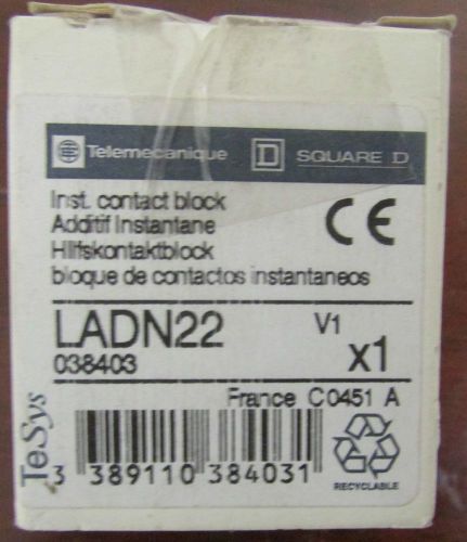 SQUARE D TELEMECANIQUE LADN22 Contact Block