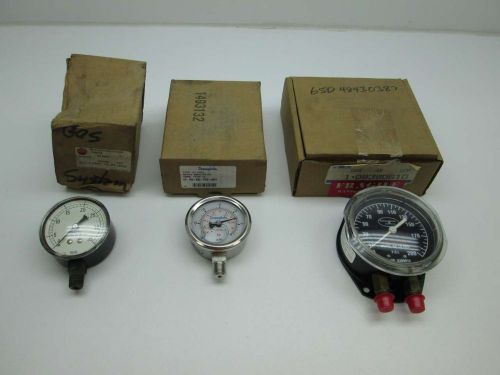 LOT 3 MARSH ASSORTED W0258 PGI-63C-PC0-LA01 1-08380610 PRESSURE GAUGE D394519