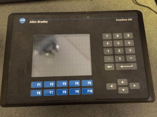 Allen bradley 2711-b6c10 ser. b rev. j frn 4.46 panelview 600 touchscreen for sale