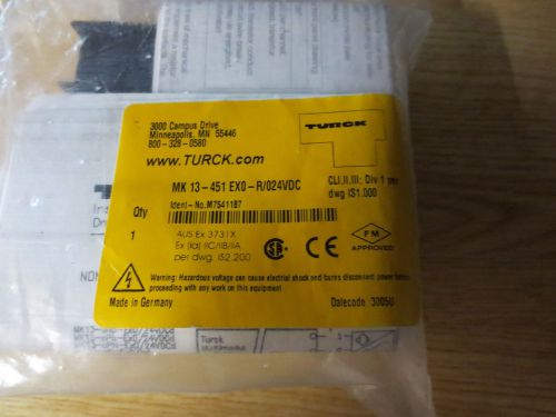 Turck Model: MK13-451 Ex0-R/024VDC Switching Amplifier  NEW IN BAG