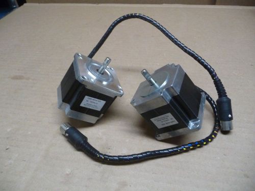 Lot of 2 minebea / sherline double shaft stepper motor model 23km-k035-62v for sale