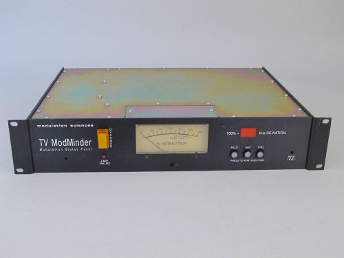 MODULATION SCIENCES TV MODMINDER TVMM-1 BROADCAST EQUIPMENT