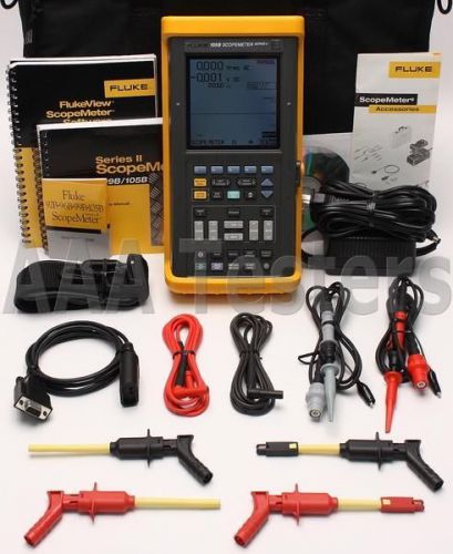 Fluke 105B ScopeMeter Series II 100MHz HandHeld Oscilloscope Scope Meter 105