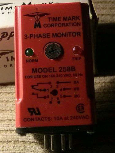 258B Time Mark 3 Phase Monitor. Detects Phase loss ,low voltage and reversal