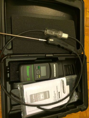 Bacharach monoxor iii carbon monoxide analyzer 19-9326 for sale