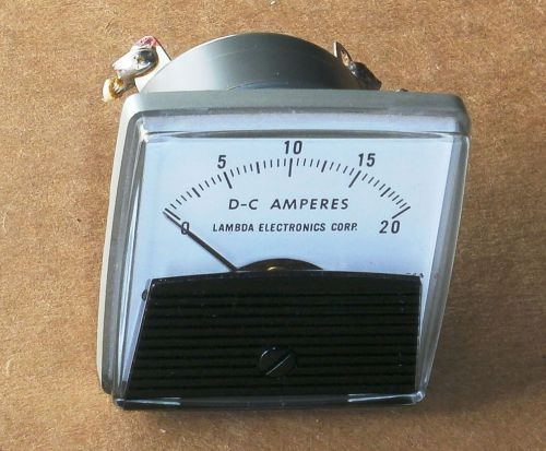 EDP-20-046 LAMBDA DC-AMPERES Meter 0-20A