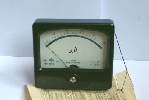 Dc 0-200ua analog current panel meter,  made in ussr 1986 year, new. for sale