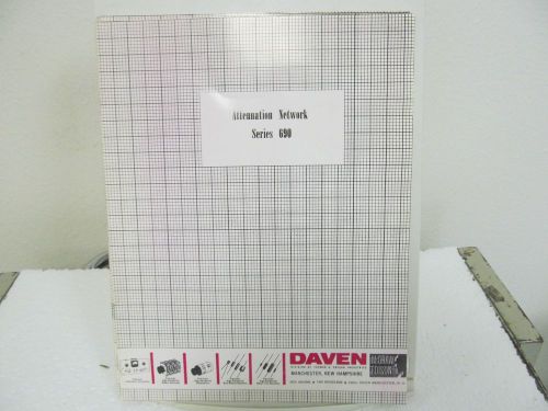 Daven (Edison) Series 690 Attenuation Network Instruction Manual