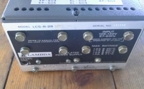 New Old Stock Lambda Regulated Power Supply LCS-B-28