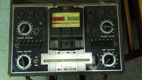 Vintage simpson tube tester model 555