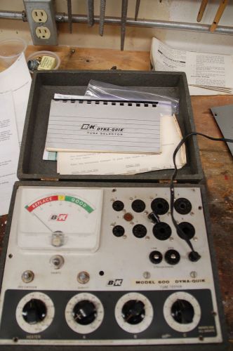 B &amp; K Model 600 Tube Tester w/ tube selector booklet