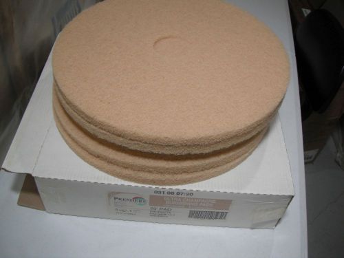 New 5 Premiere Pads 20&#034; Ultra Champagne Burnishing Pads 1500-3000 RPM