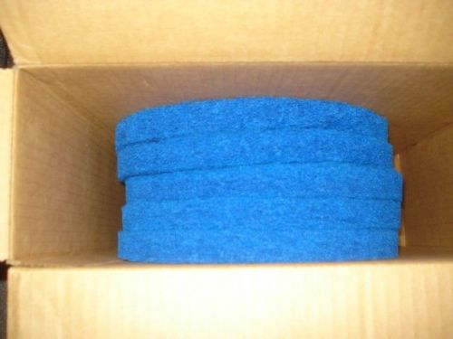 Tough guy scrubbing pads 11&#034; blue qty 5 175 to 350 rpm 3-1/4&#034; ah |cc5| for sale