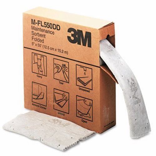 3m Sorbent, High-Capacity, Folded Maintenance, 10 1/2 Gal Capacity (MMMMFL550DD)