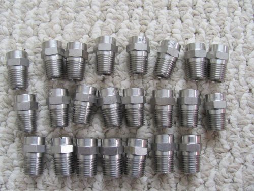 23 ESC 6508 STAINLESS STEEL SPRAY JET NOZZLE HEAD 1/2&#034; NPT NEW 95020474