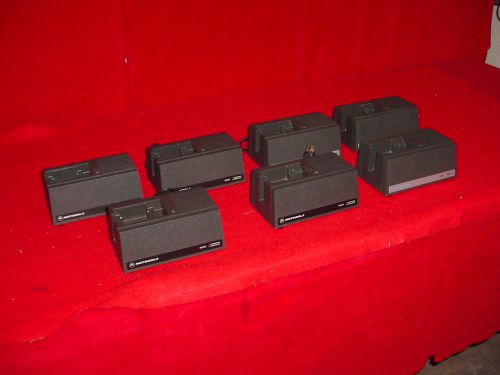 Motorola NLN8858 Charger for Motorla STX/MX Two Way Radios, Lot of 7