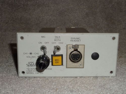 RTS Systems TW Intercom System User Station Model#: CM 320