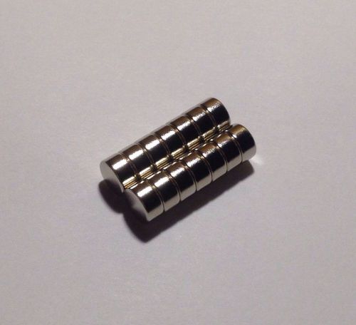 10 - High Quality Neodymium Magnets 8mm x 4mm, 5/16 x 3/16, Fast Shipping, N40!!