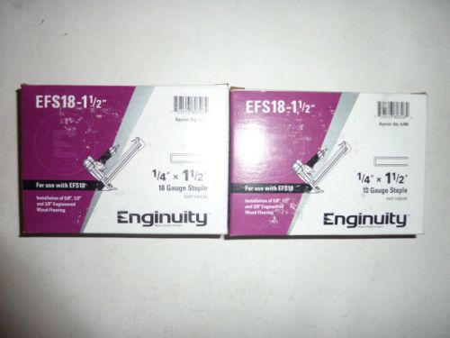 Enginuity by paslode 1&#034; 1/2&#034; 18 guage finish staples 10,000 count box 1/4&#034; crown for sale