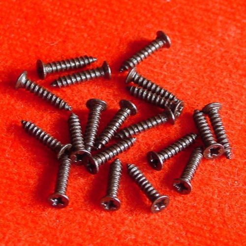 &gt; 100pcs KA2 x 10mm Self-tapping Flat Head Screw BLK-Fe