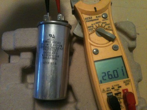 Round Capacitor 25 MFD 370 vac Run Capacitor 25/370 hvac A/C heat